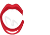 Animated open mouth with a speech bubble